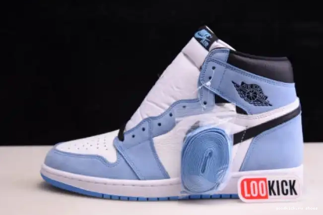 AIR 555088-134 BLUE WHITE 1 RETRO JORDAN BLACK HIGH UNIVERSITY 0327